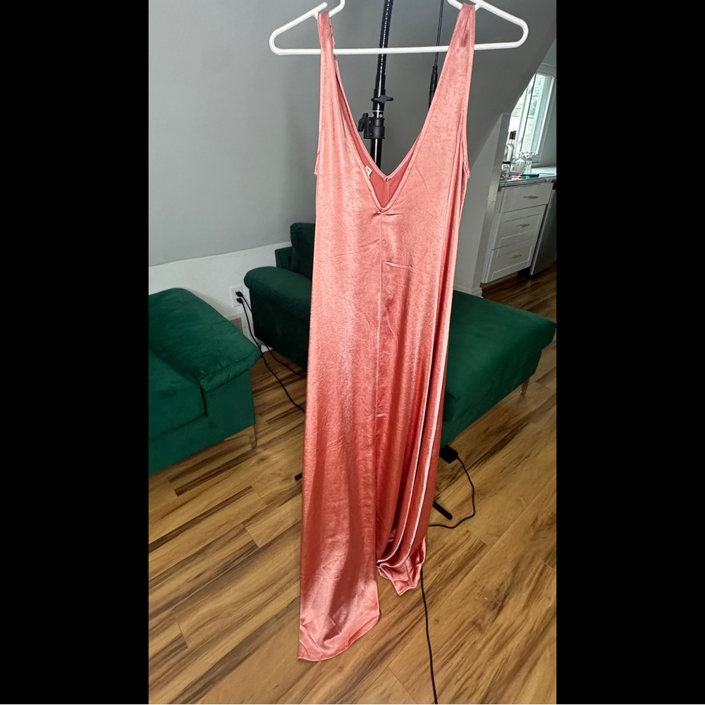 Vici Dolls Deep V Gown Size XS in Coral